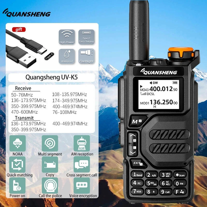Walkie-Talkie de largo alcance para emergencias